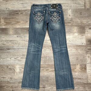 Miss Me Blue Jeans Mid Rise Boot leg Women's Size 27 x 33"